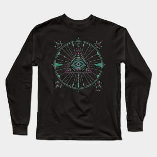 Evil Eye Mandala Long Sleeve T-Shirt